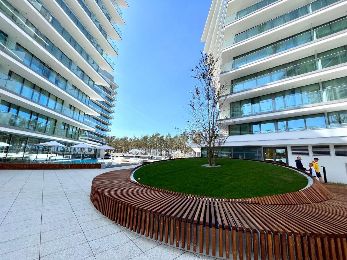 Wave Apartment Tyballtic 7Th Floor With Two Bedrooms And Sea View! Miedzyzdroje Dış mekan fotoğraf